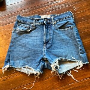 Everlane High Waist Denim Cutoff Shorts LAST CHANCE